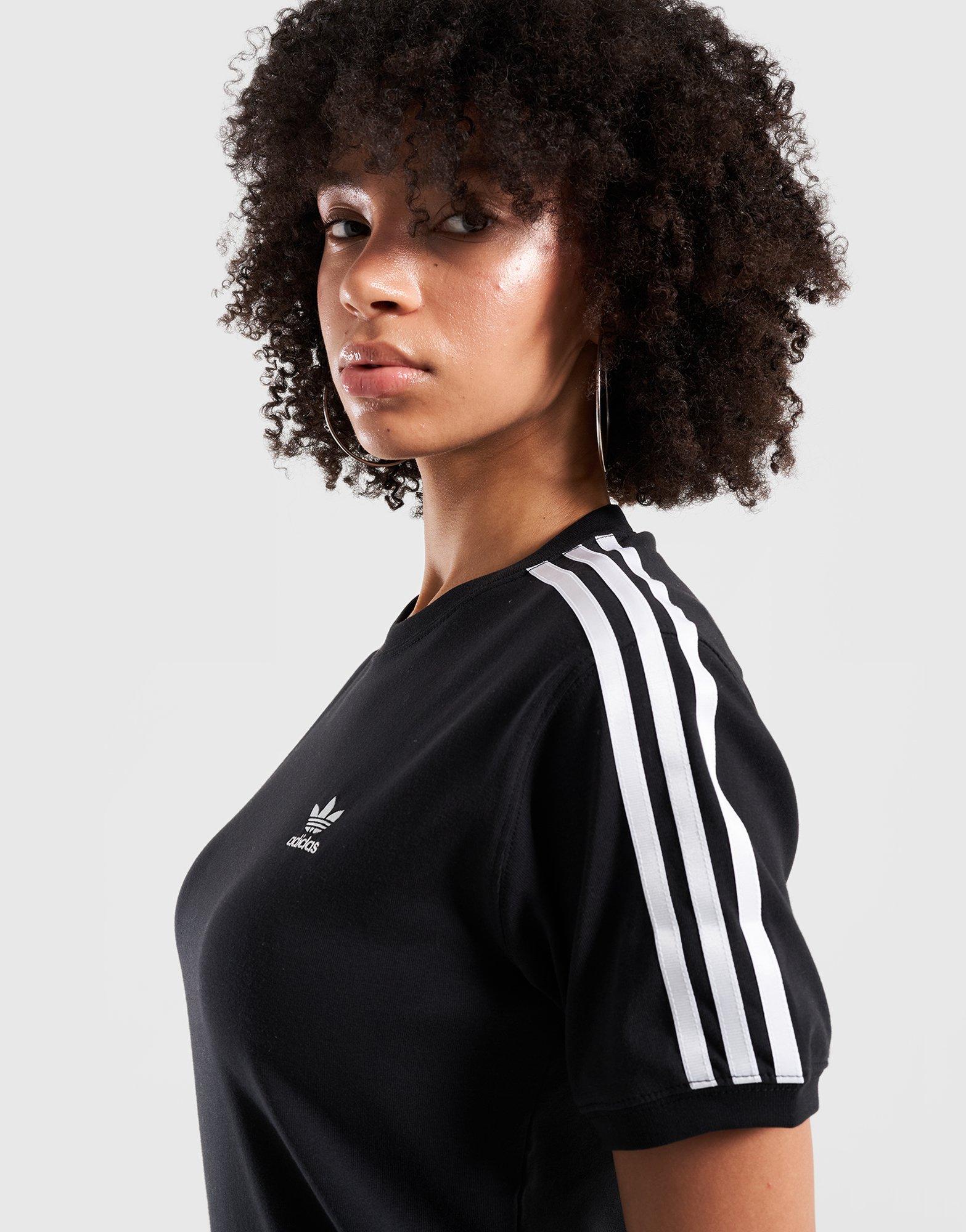 Ženski T-shirt ADIDAS T-SHIRT 3 STRIPE TEE IU2420 crna