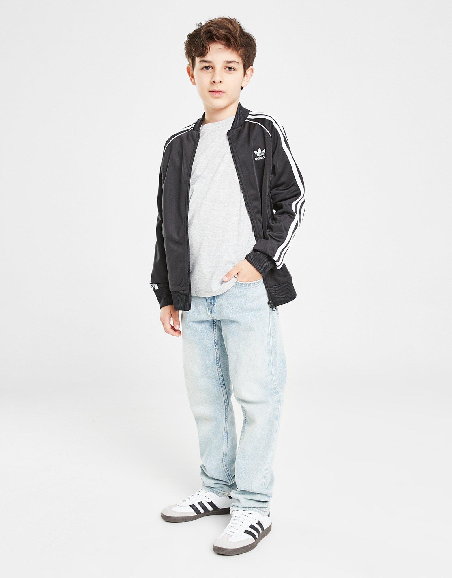 Detská mikina ADIDAS MIKINA S'STAR TTOP BLK/WHT B IX7628 Čierna