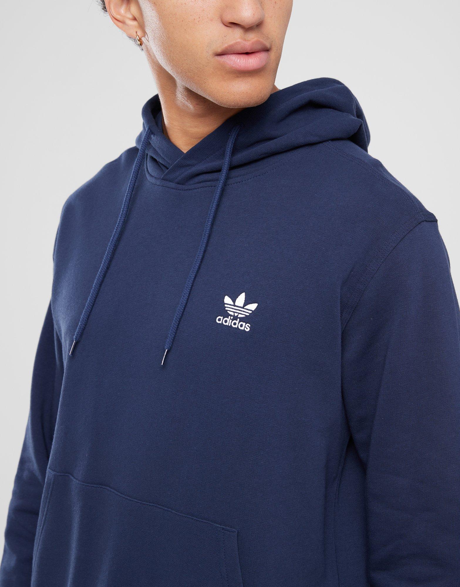Bluză pentru bărbați ADIDAS BLUZĂ CU GLUGĂ TREF ESS HD PL INK IX7668 Albastru