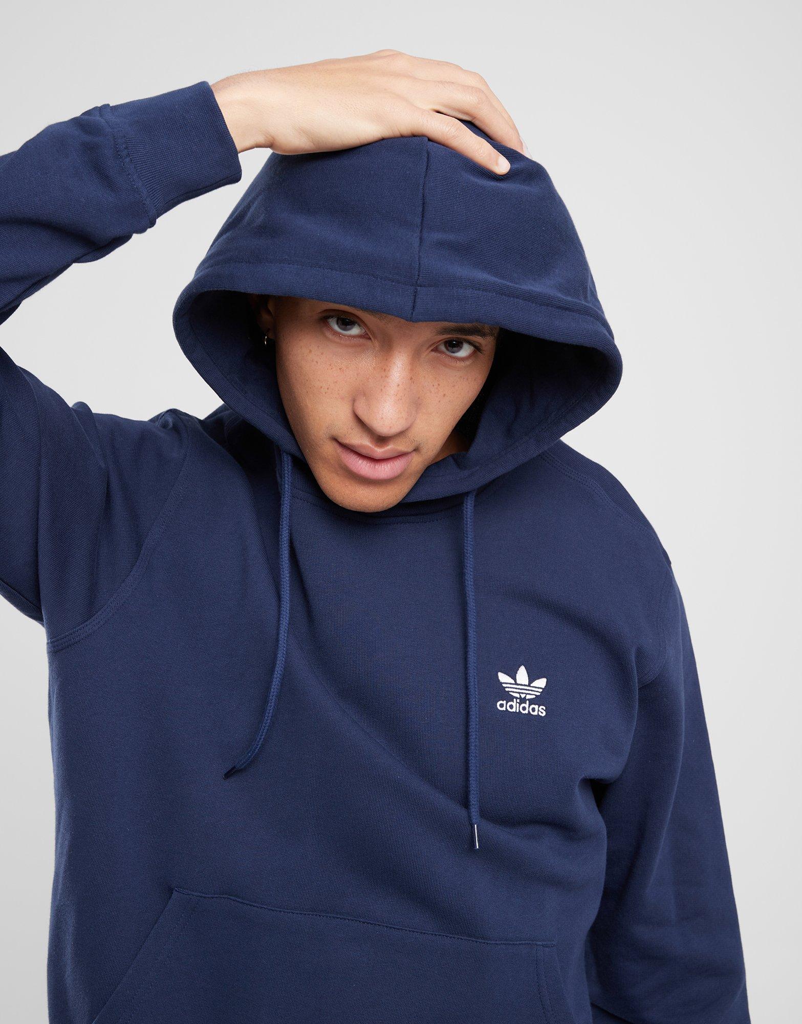 Bluză pentru bărbați ADIDAS BLUZĂ CU GLUGĂ TREF ESS HD PL INK IX7668 Albastru