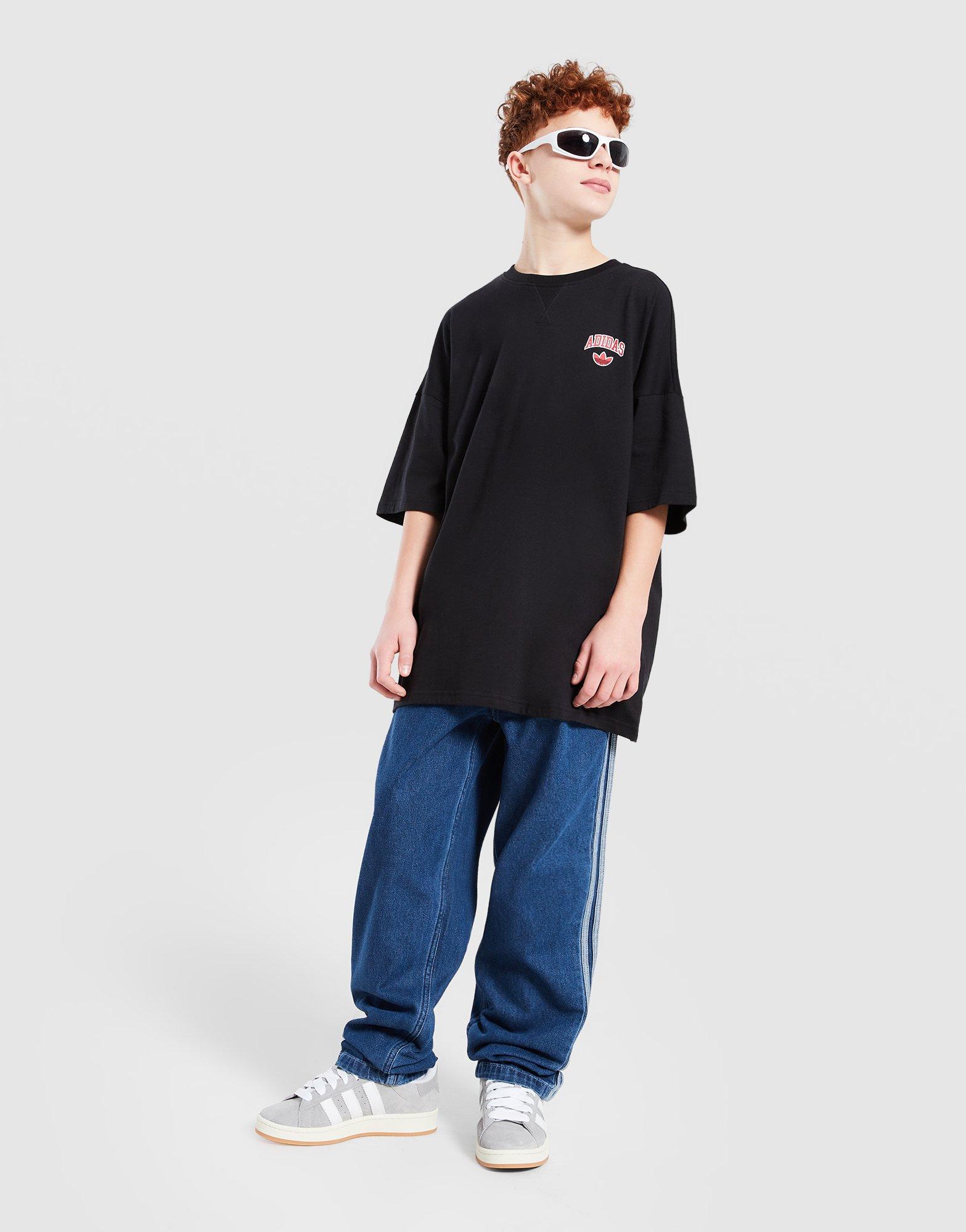 Детски дънки ADIDAS ПАНТАЛОНИ PANTS GIRLS JC7877 Син