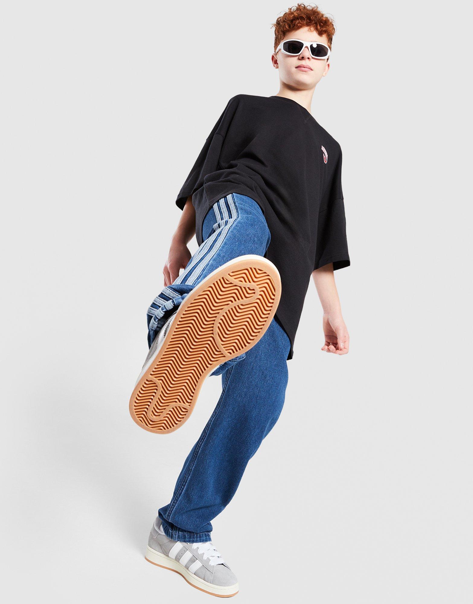 Детски дънки ADIDAS ПАНТАЛОНИ PANTS GIRLS JC7877 Син