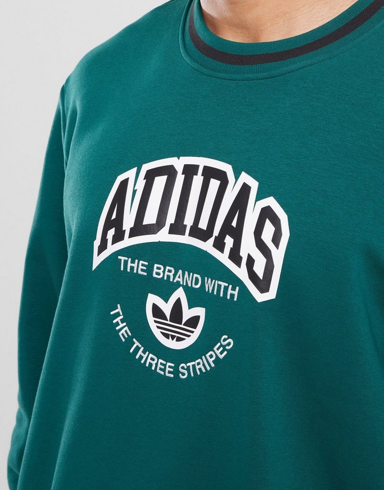 Férfi pulóverek ADIDAS PULÓVER ARCH CREW C.GREEN