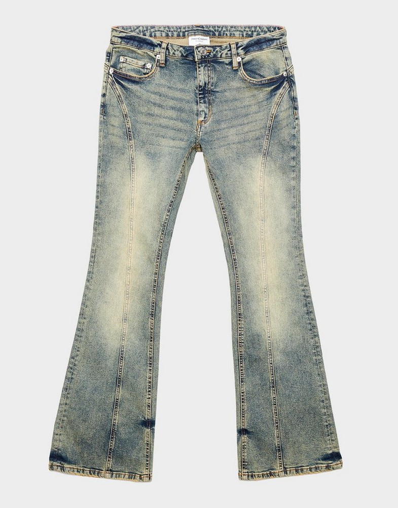 Jeansy damskie JUICY COUTURE SPODNIE RODEO DENIM FLARE L'WSH JCJDW434921 Niebieski