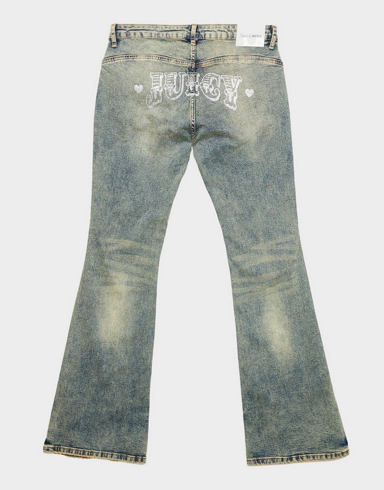 Jeansy damskie JUICY COUTURE SPODNIE RODEO DENIM FLARE L'WSH JCJDW434921 Niebieski