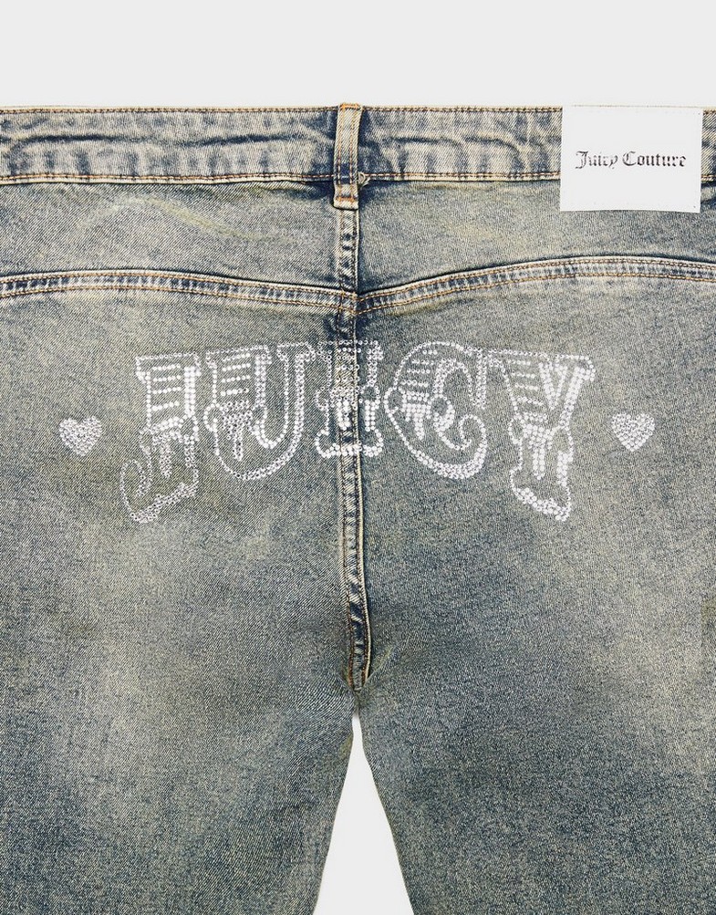 Jeansy damskie JUICY COUTURE SPODNIE RODEO DENIM FLARE L'WSH JCJDW434921 Niebieski