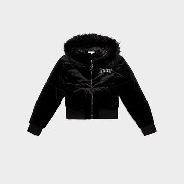 Dámska zimná bunda JUICY COUTURE BUNDA DMNT FUR VLR HD JKT BLK