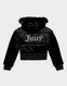 JUICY COUTURE BUNDA DMNT FUR VLR HD JKT BLK