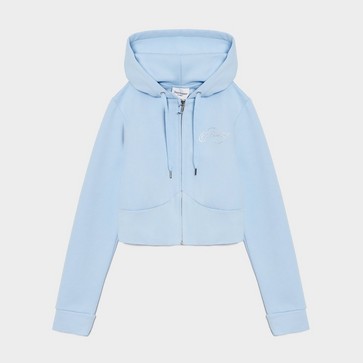 Жіночі кофти JUICY COUTURE КОФТА НА БЛИСКАВЦІ   З КАПЮШОНОМ SCRIPT FL