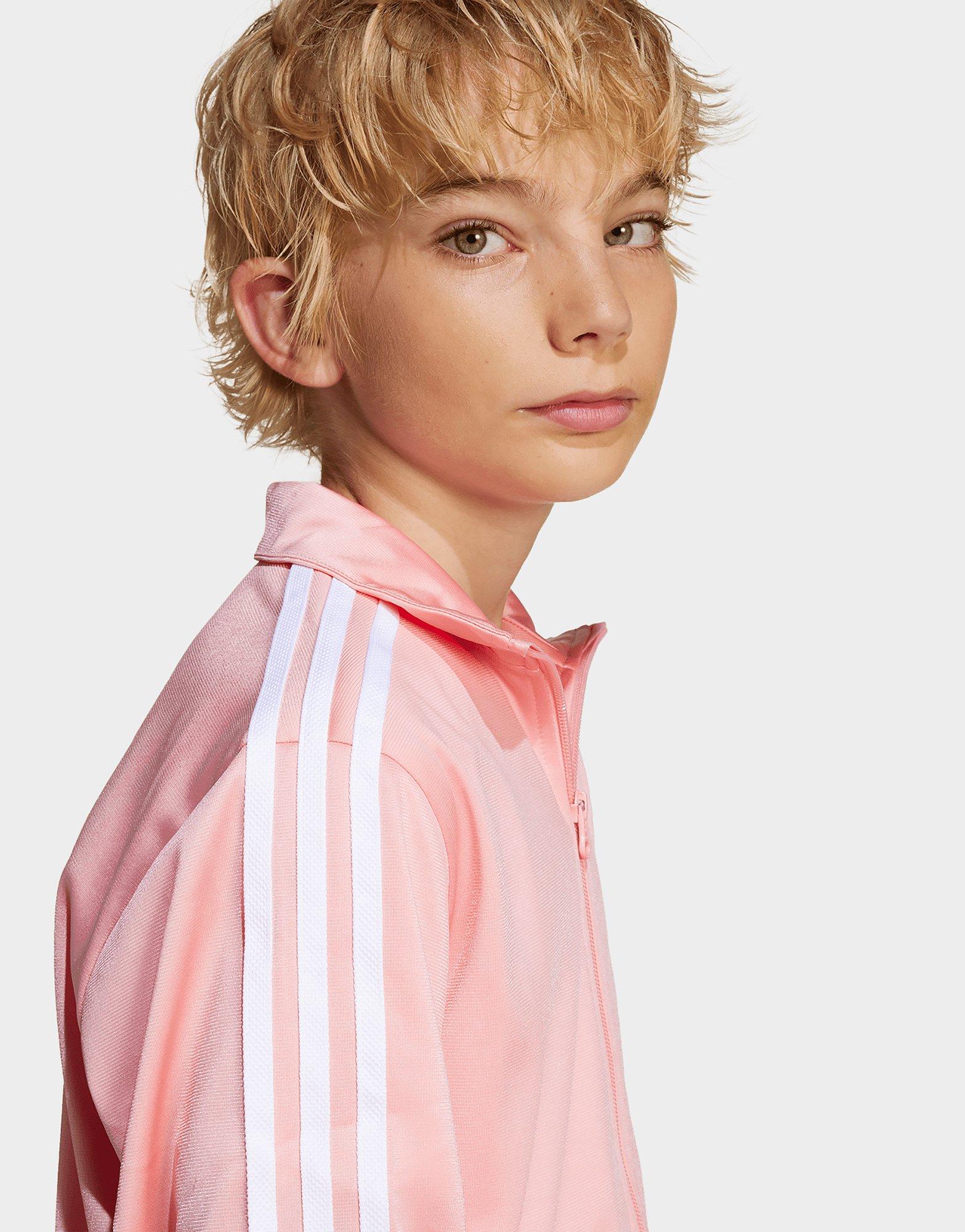 Gyerek pulóver ADIDAS PULÓVER CIPZÁRAS FIREBIRD TOP G JD1622 Rózsaszín