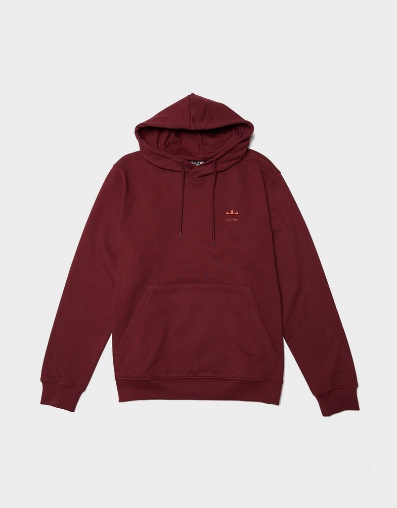 Pánska mikina ADIDAS MIKINA S KAPUCŇOU ESS HOODIE FT JD2409 Červená