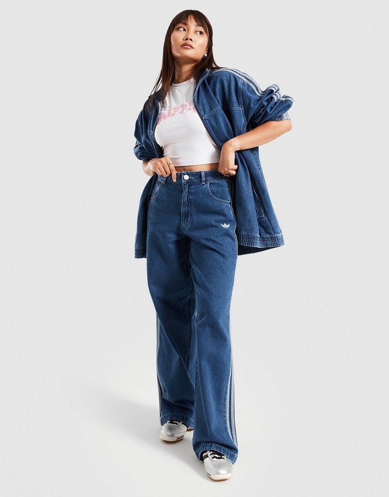 Moteriški džinsai ADIDAS KELNĖS DENIM 3S PANT JD2574 Mėlyna