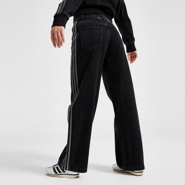 Moteriški džinsai ADIDAS KELNĖS ADICOLOR DENIM 3 STRIPES TRACKPANT