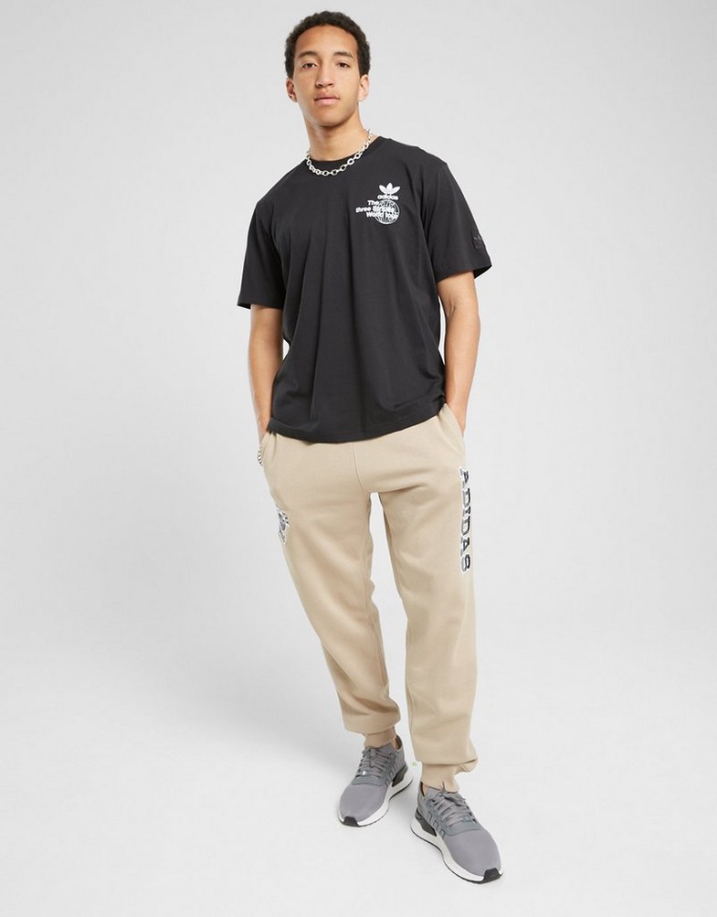 Tricou pentru bărbați ADIDAS TRICOU BAND TEES - WORLD TOUR ORIGINALS POLY CORE JE4260 Negru