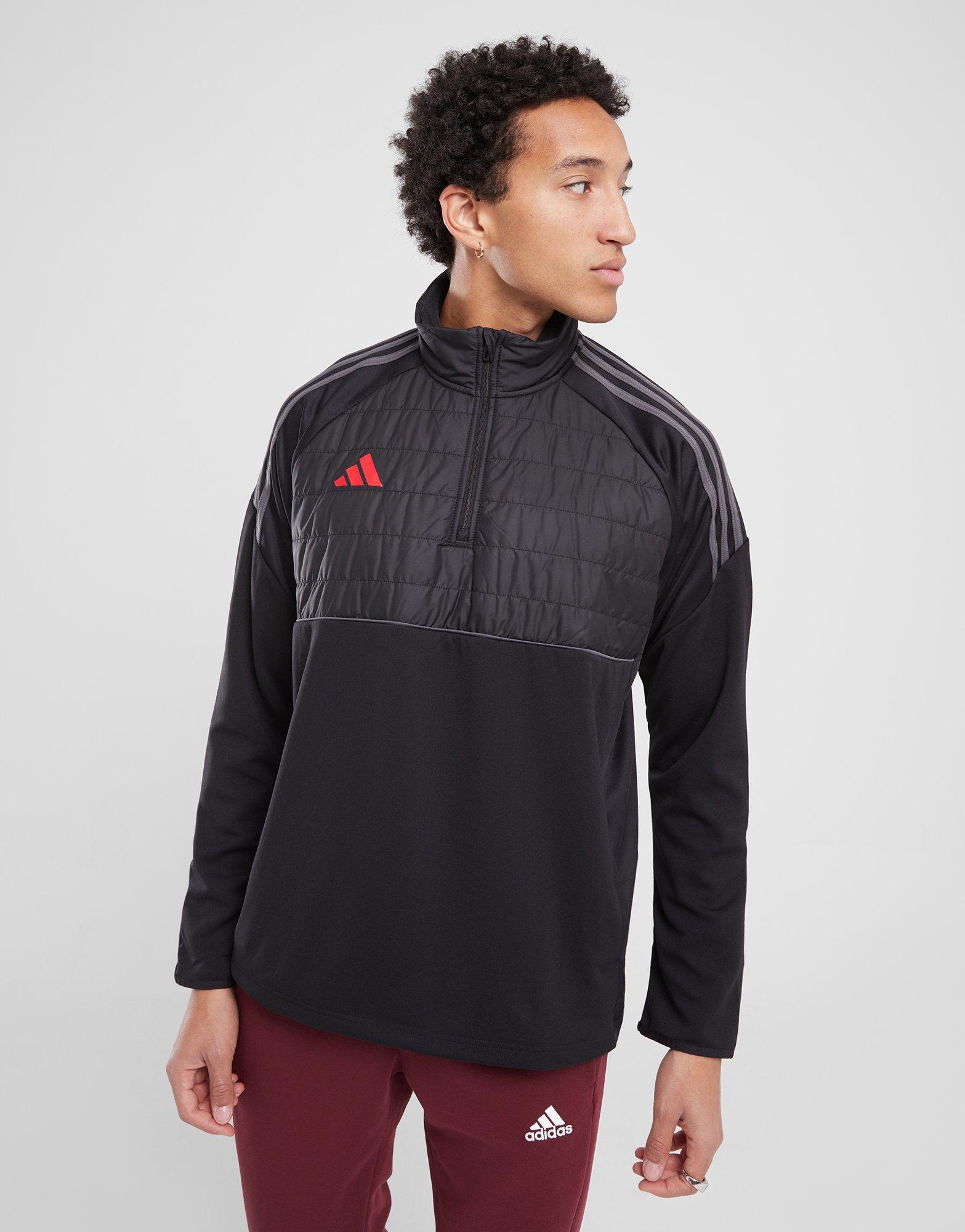 adidas Mikina Rozepínací Tiro Wint 1/4 Zip Blk/rd