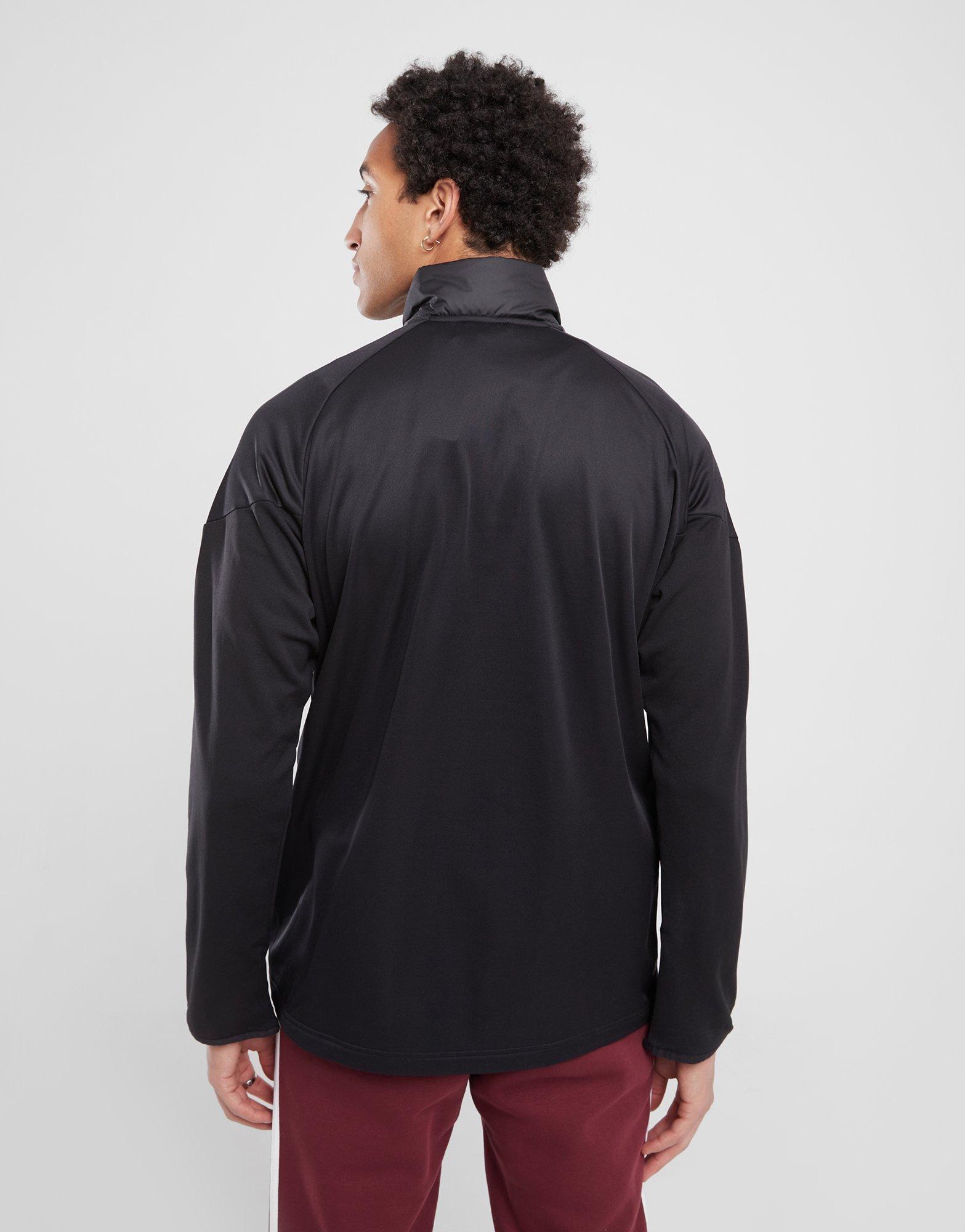 Férfi pulóverek ADIDAS PULÓVER CIPZÁRAS TIRO WINT 1/4 ZIP BLK/RD JJ0183 Fekete