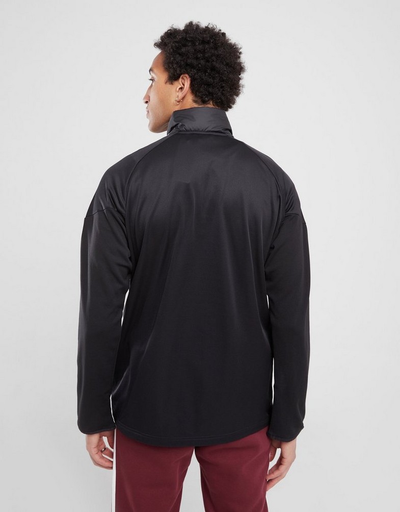 Férfi pulóverek ADIDAS PULÓVER CIPZÁRAS TIRO WINT 1/4 ZIP BLK/RD