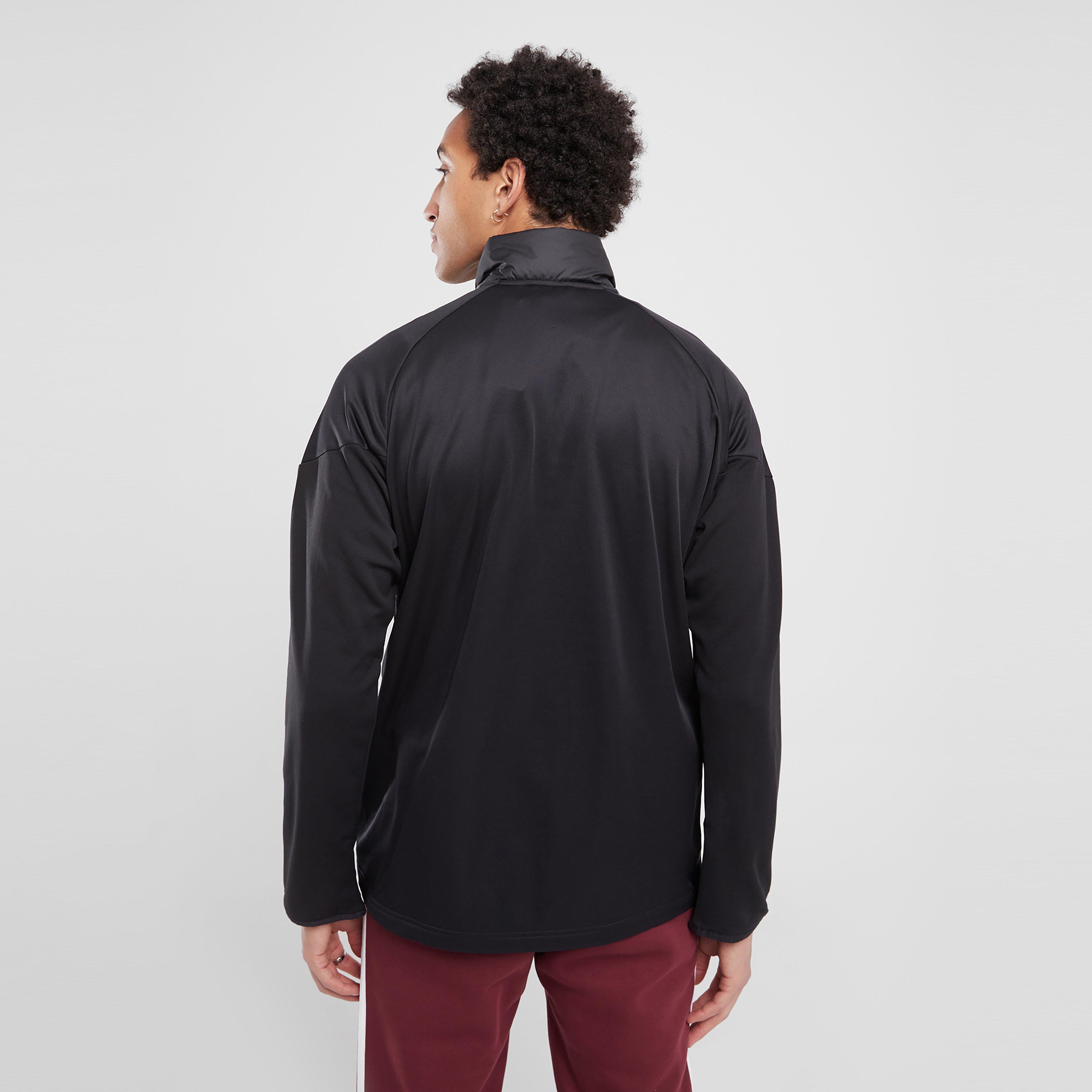 Férfi pulóverek ADIDAS PULÓVER CIPZÁRAS TIRO WINT 1/4 ZIP BLK/RD