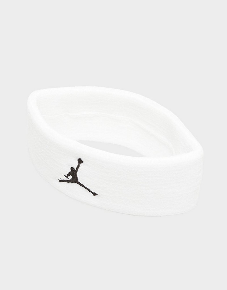 Dámske fitness doplnky JORDAN ПОВ'ЯЗКА JORDAN JUMPMAN HEADBAND SPORTAX VISORS+BANDA JKN00101OS Білий