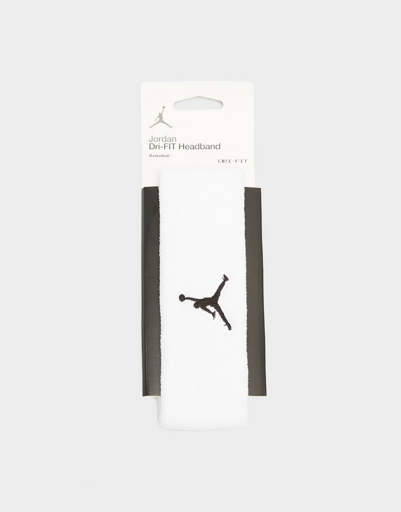 Dámske fitness doplnky JORDAN ПОВ'ЯЗКА JORDAN JUMPMAN HEADBAND SPORTAX VISORS+BANDA JKN00101OS Білий