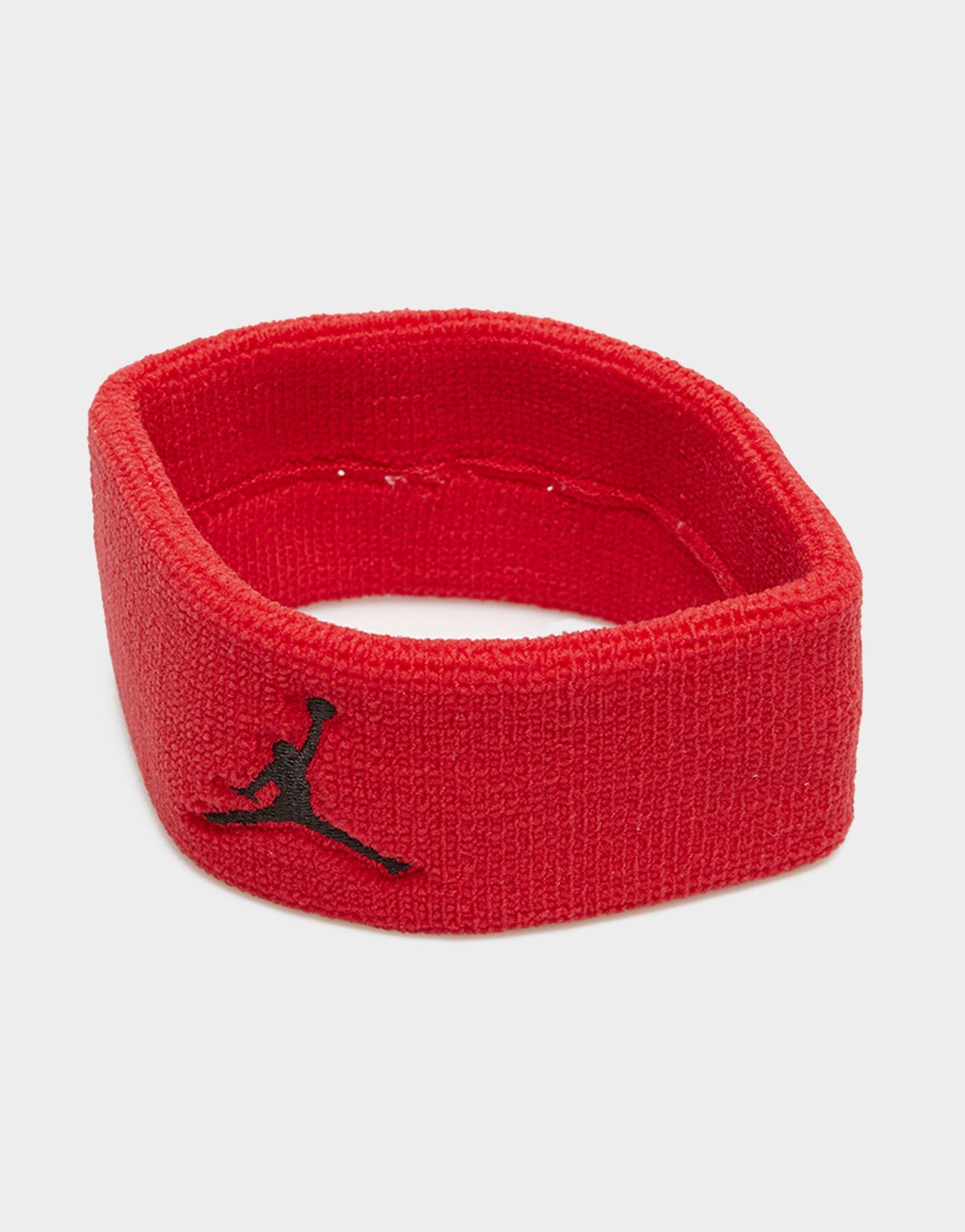 JORDAN OPASKA JORDAN JUMPMAN HEADBAND SPORTAX VISORS+BANDANA JKN00605OS Czerwony