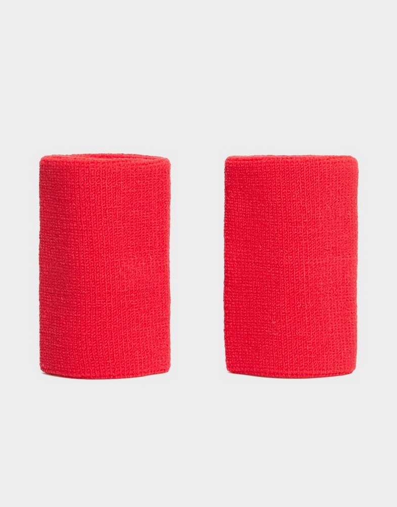 Dámske fitness doplnky JORDAN OPASKA JORDAN JUMPMAN WRISTBANDS JORDAN COT B/BALL CA JKN01605OS Červená