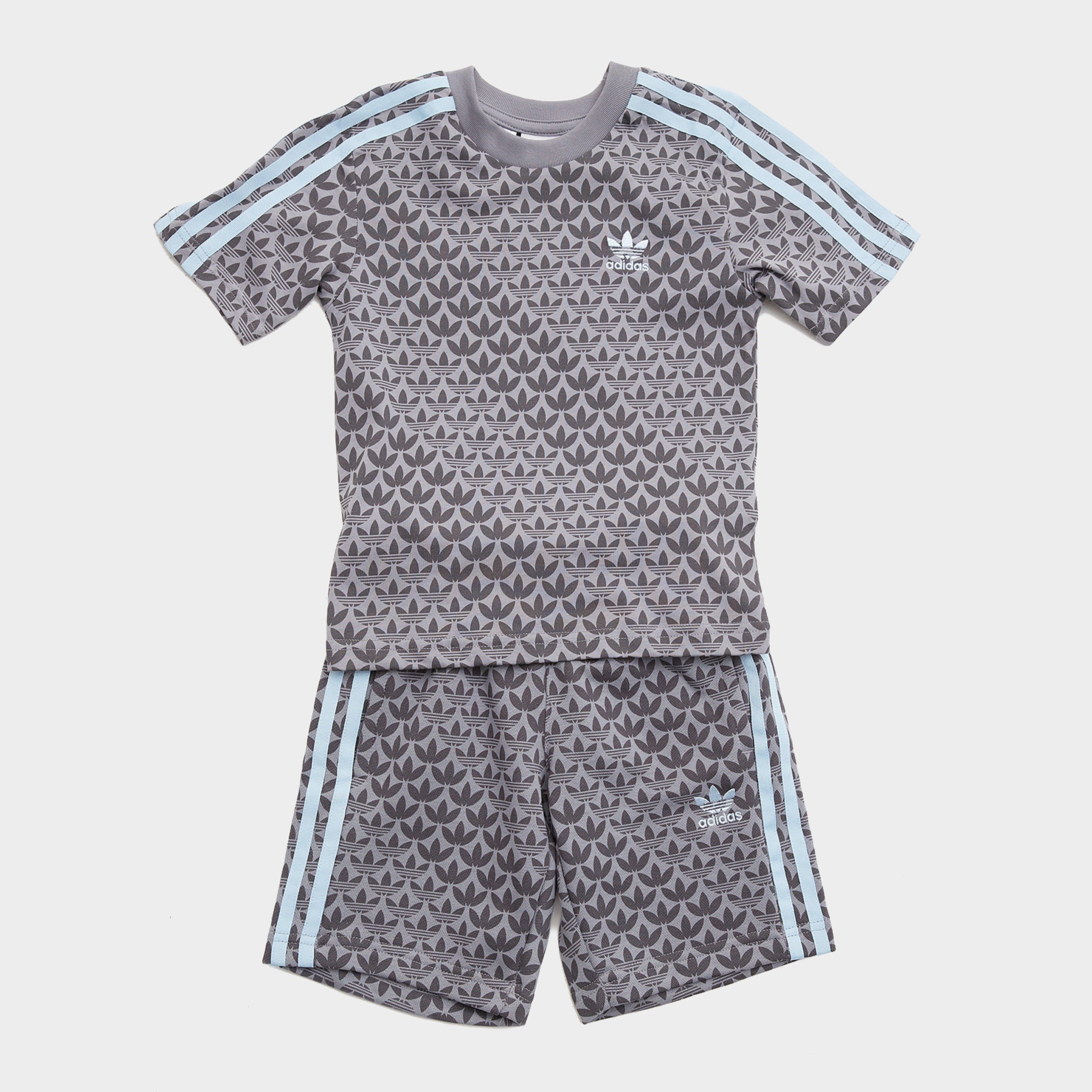 Trening pentru copii ADIDAS SET $MONOGRM AOP T/SHT SET GRYB