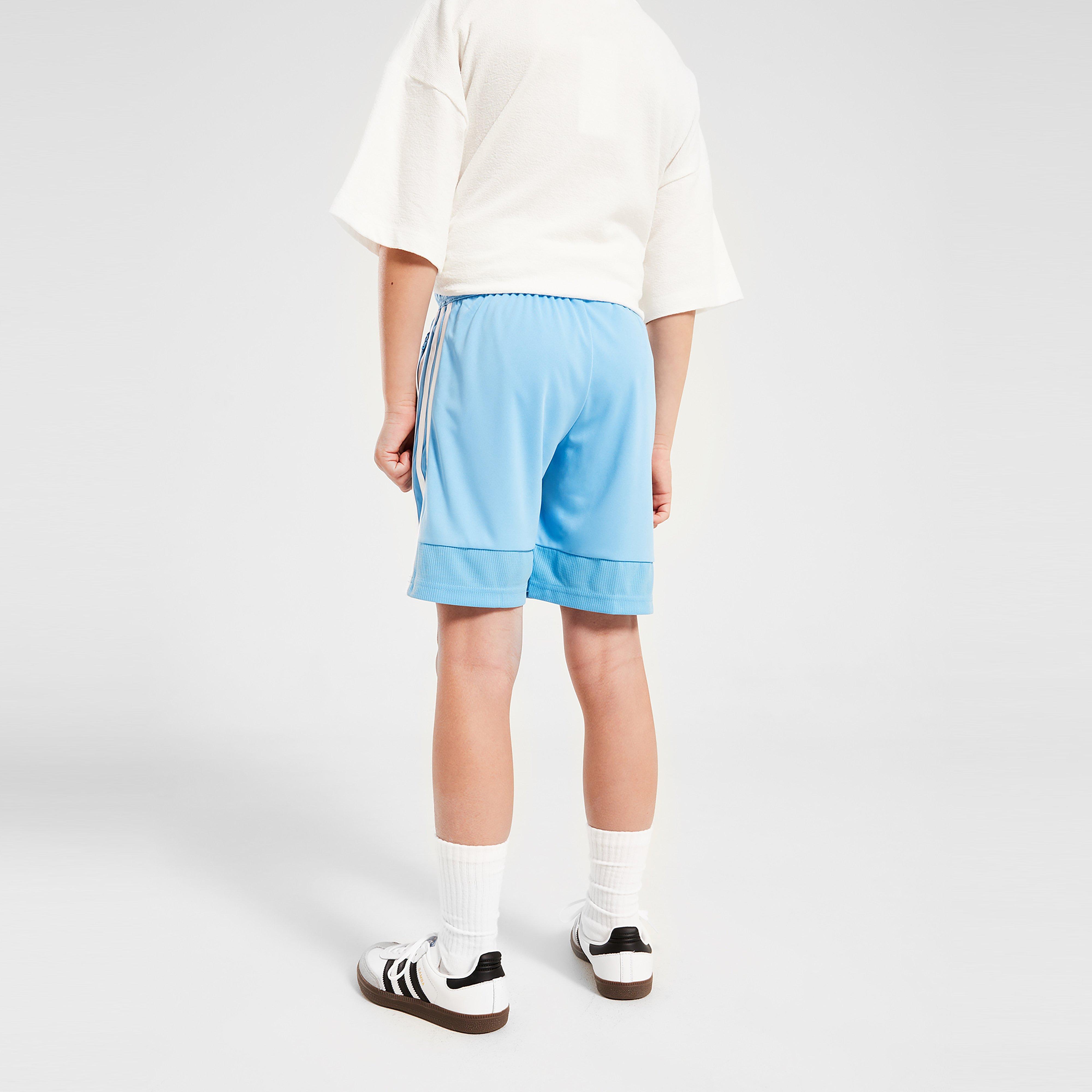 Detské krátke nohavice ADIDAS ŠORTKY  TIRO SHRT BLU/WHT B