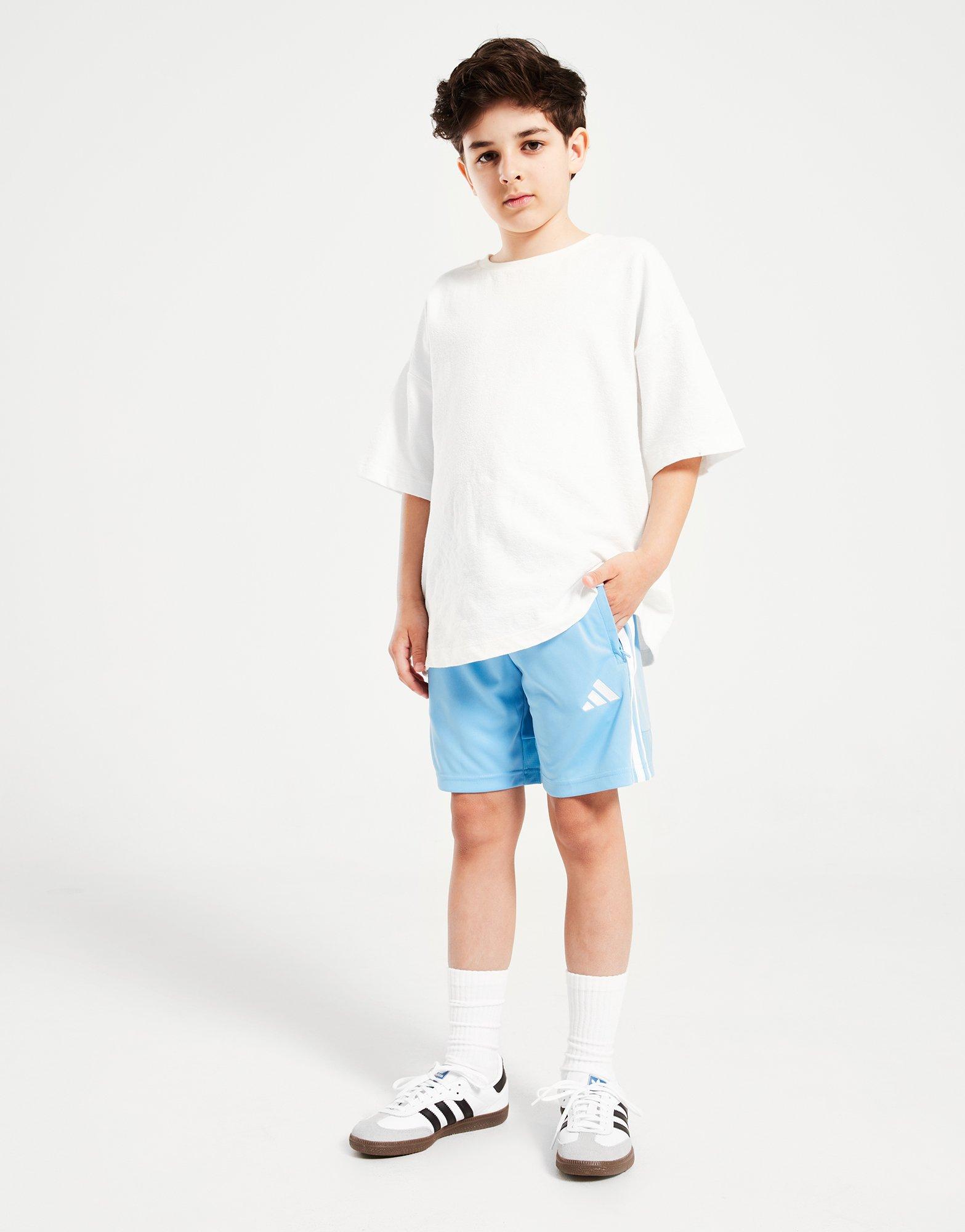 Krótkie spodenki, szorty dziecięce ADIDAS SZORTY TIRO SHRT BLU/WHT B JM4135 Niebieski