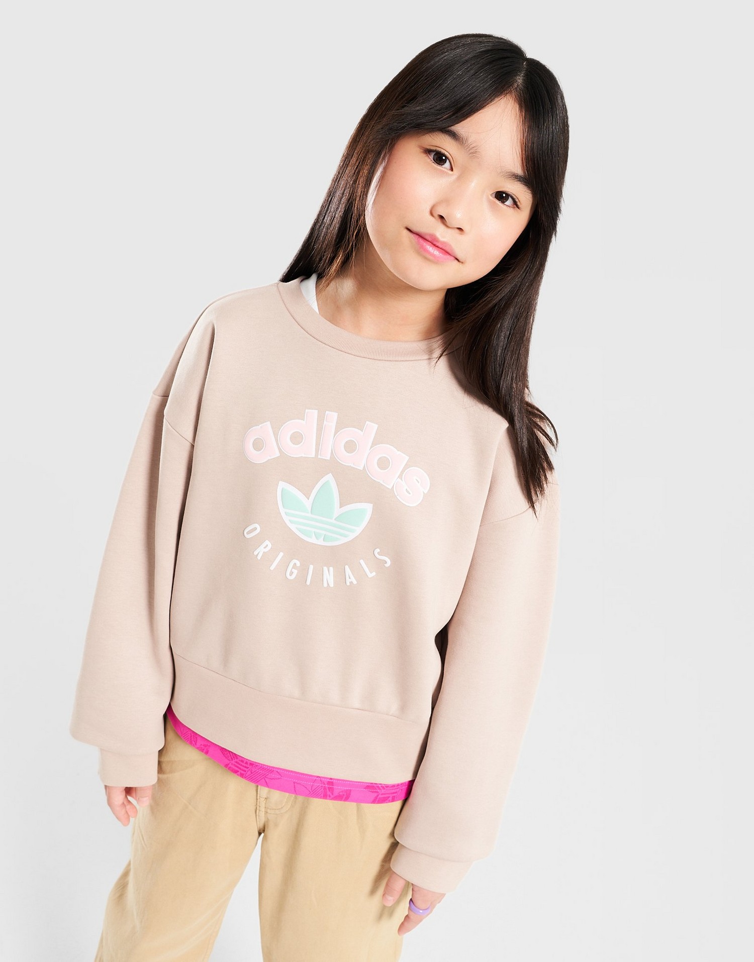 adidas Bluza (G)Logo Crp Crew Beige G