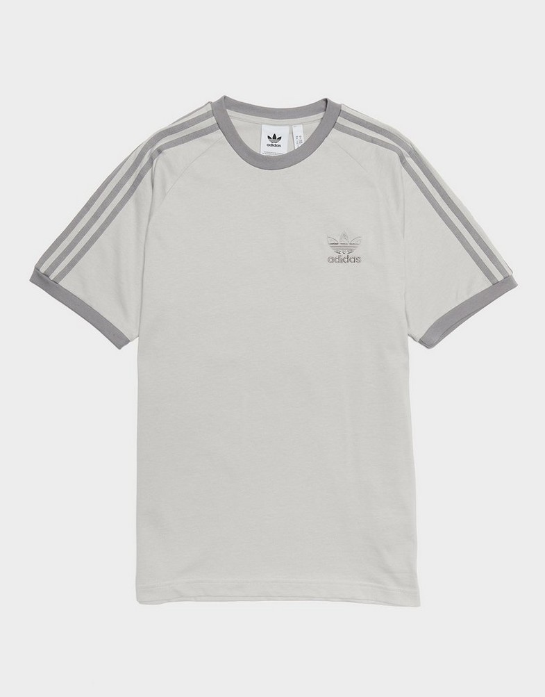 Koszulka, t-shirt męski ADIDAS T-SHIRT 3-STRIPES TEE JN7016 Szary