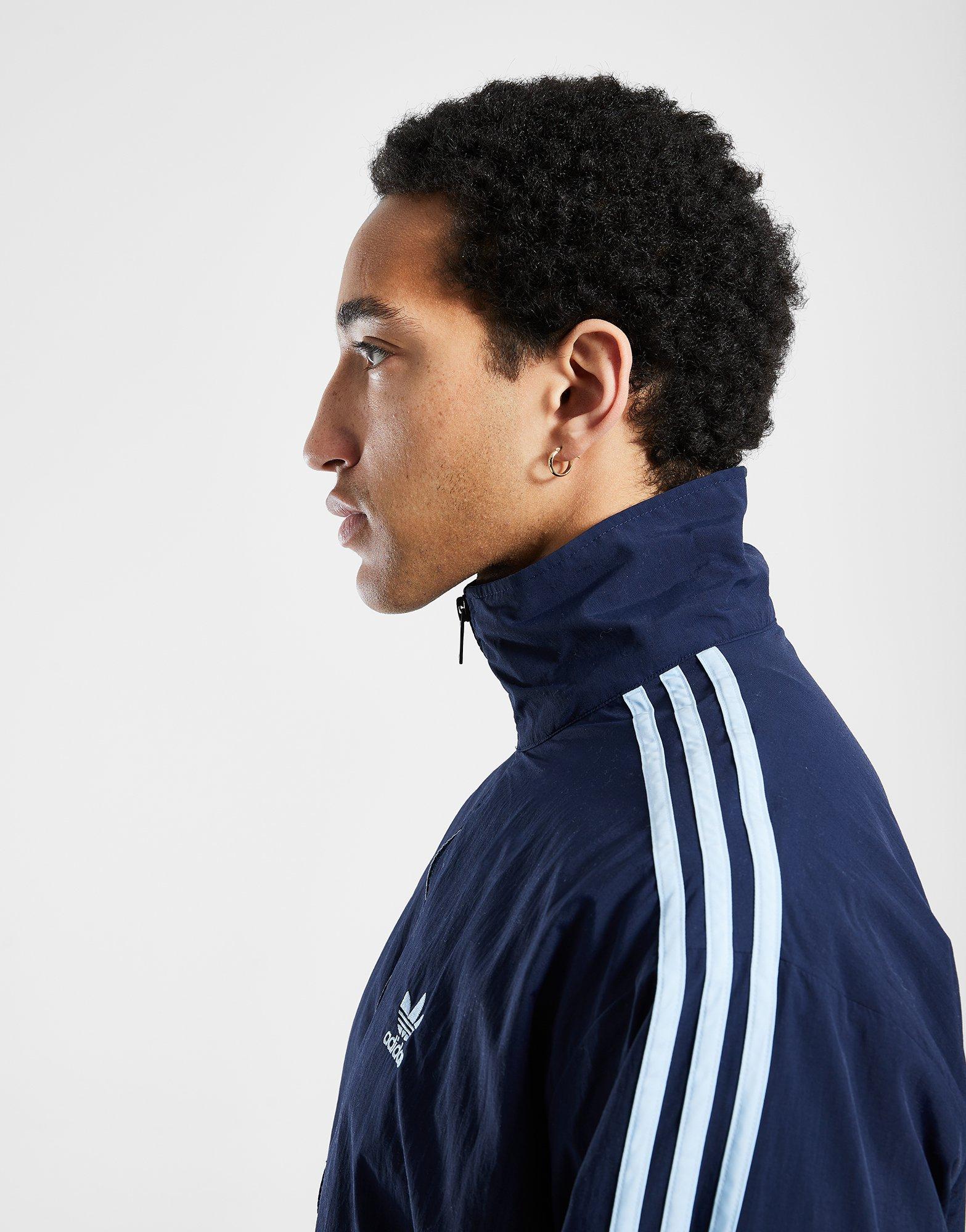 Férfi pulóverek ADIDAS PULÓVER CIPZÁRAS WOVEN FBIRD TT JP1253 Sötétkék