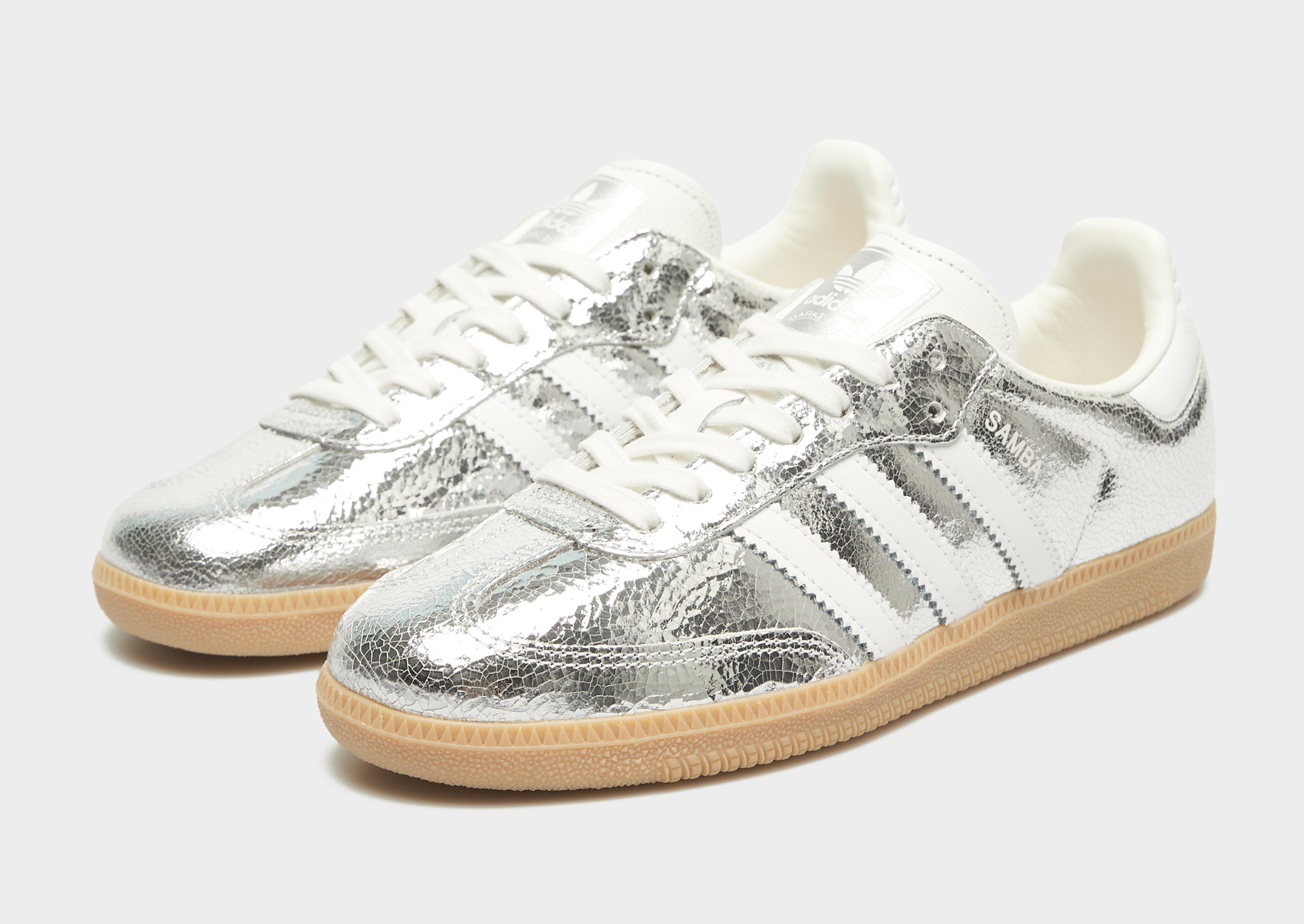 Buty sneakersy damskie ADIDAS SAMBA OG W JR0035 Srebrny