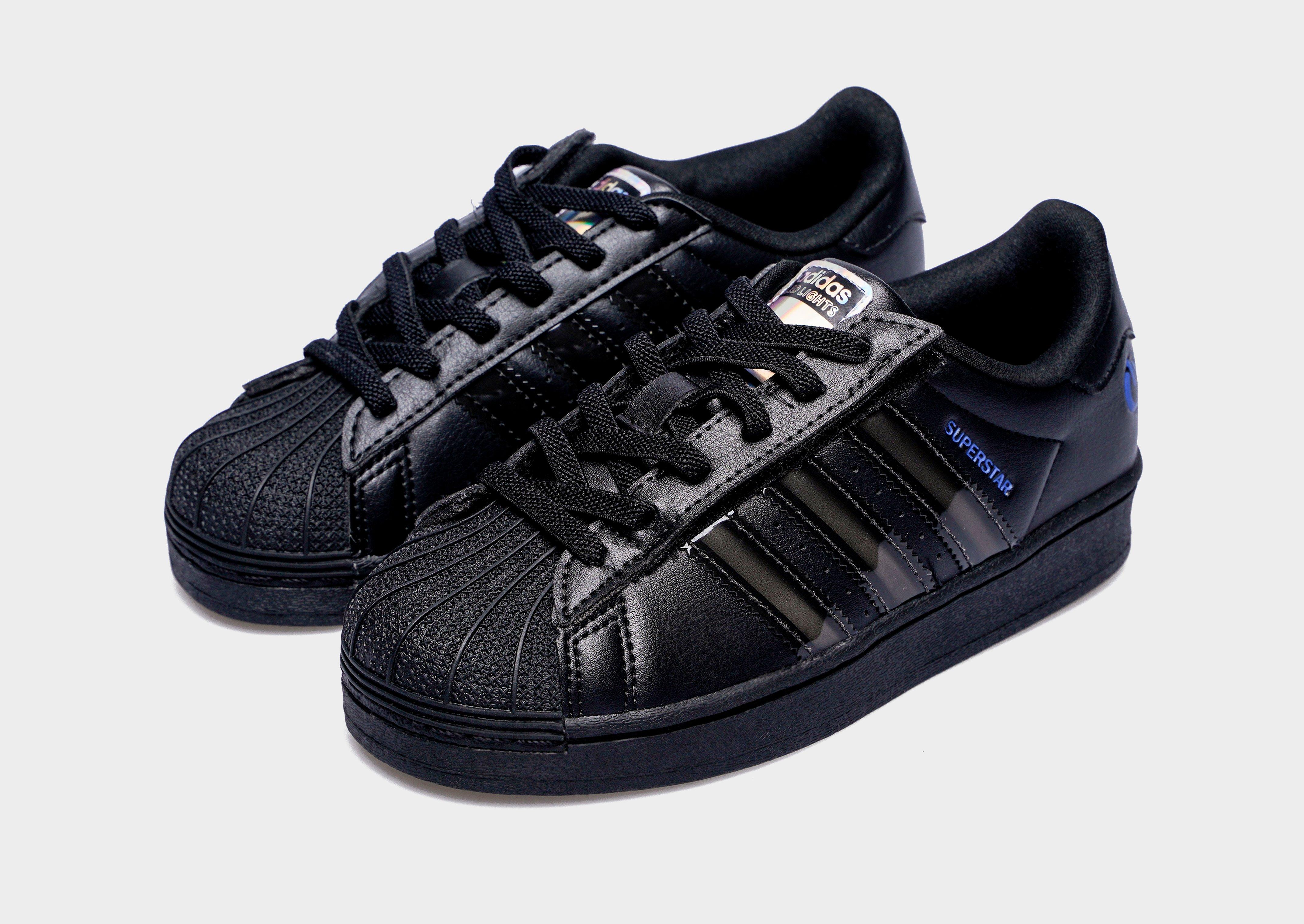 Adidași pentru copii ADIDAS SUPERSTAR LED LIGHTS CF EL C JS1291 Negru