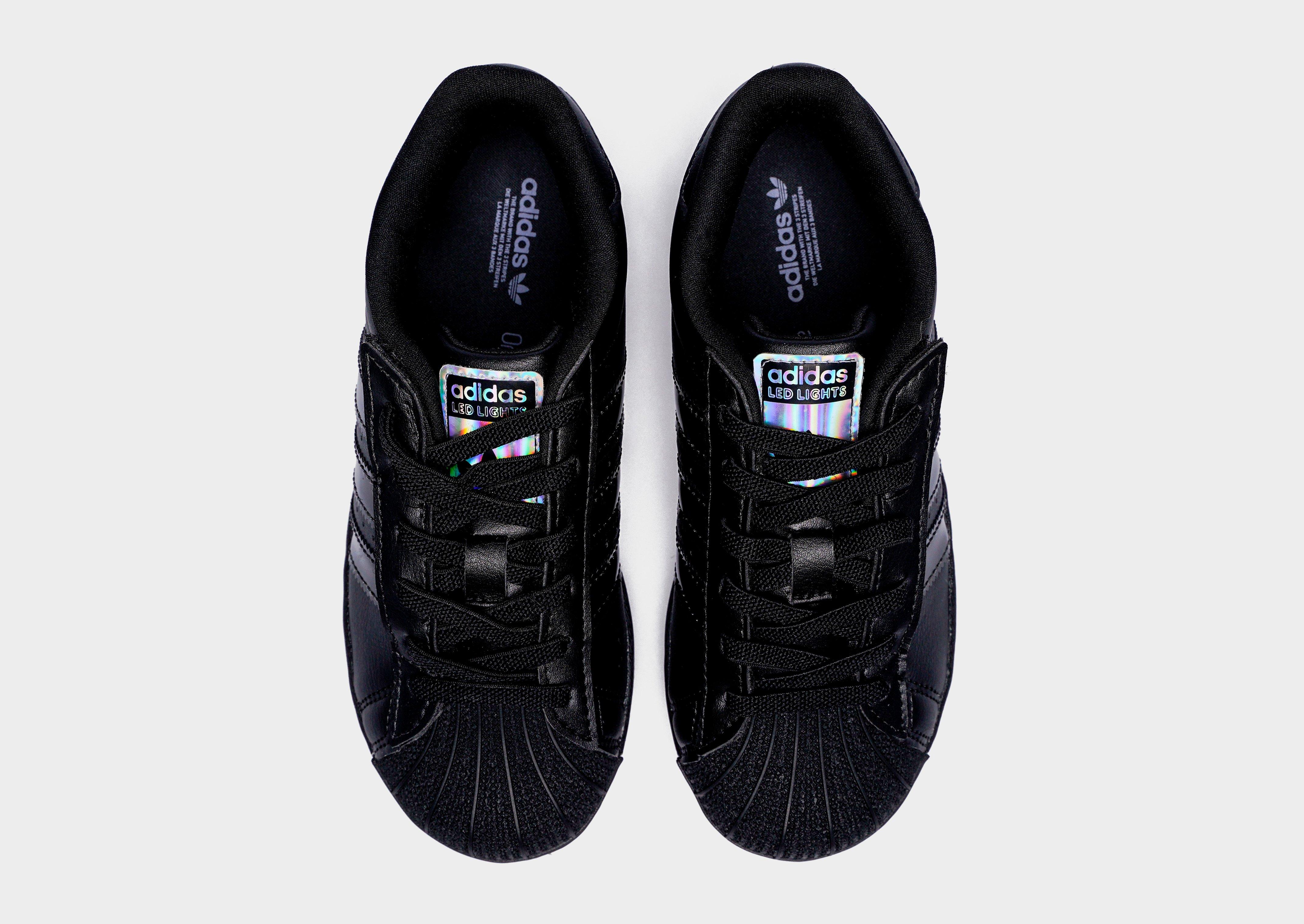 Adidași pentru copii ADIDAS SUPERSTAR LED LIGHTS CF EL C JS1291 Negru