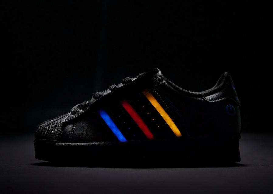 Detské tenisky ADIDAS SUPERSTAR LED LIGHTS CF EL C JS1291 Čierna