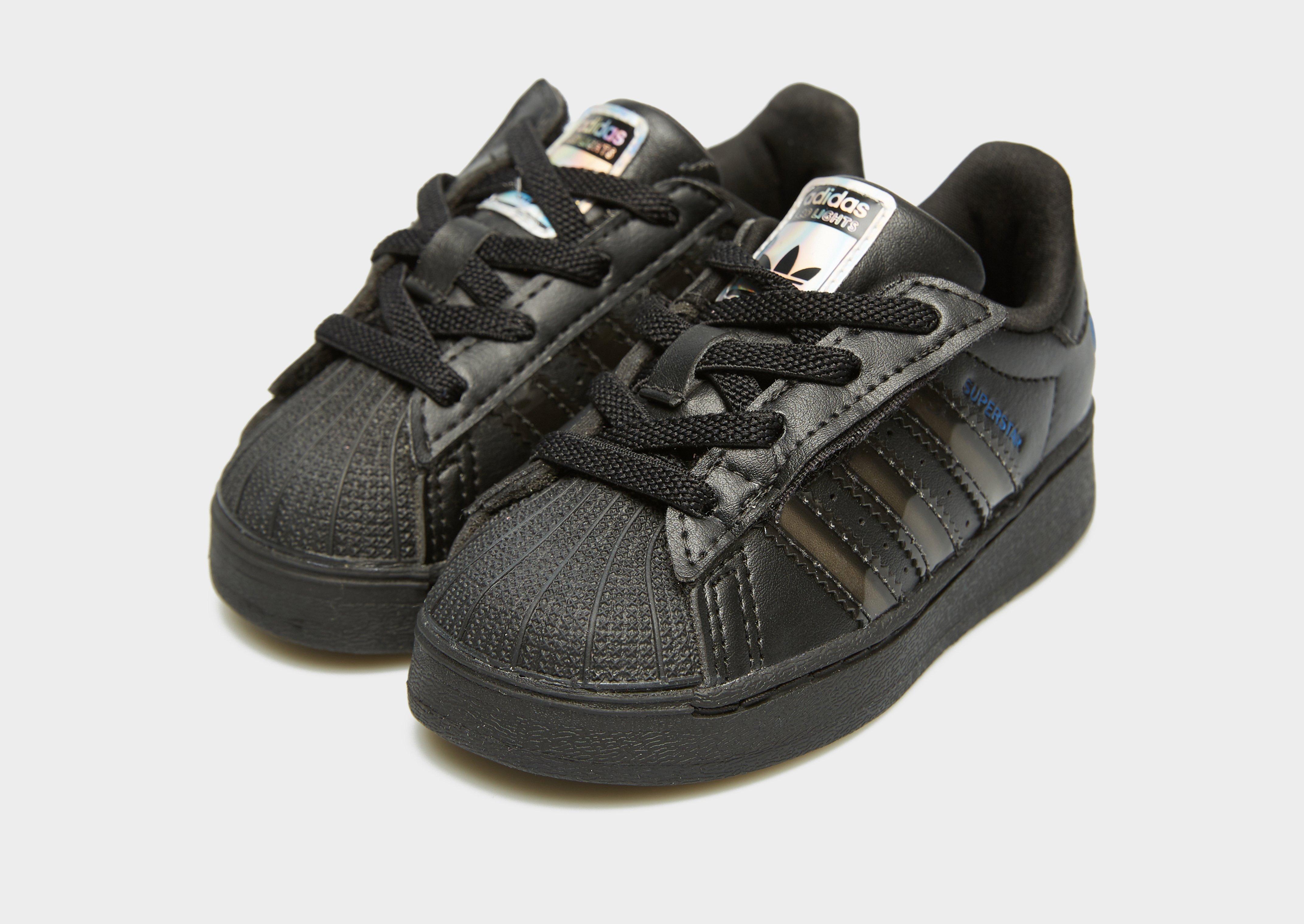 Adidași pentru copii ADIDAS SUPERSTAR LED LIGHTS CF EL I JS1295 Negru