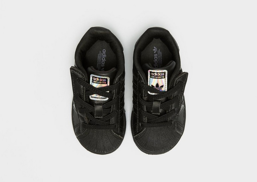 Adidași pentru copii ADIDAS SUPERSTAR LED LIGHTS CF EL I JS1295 Negru