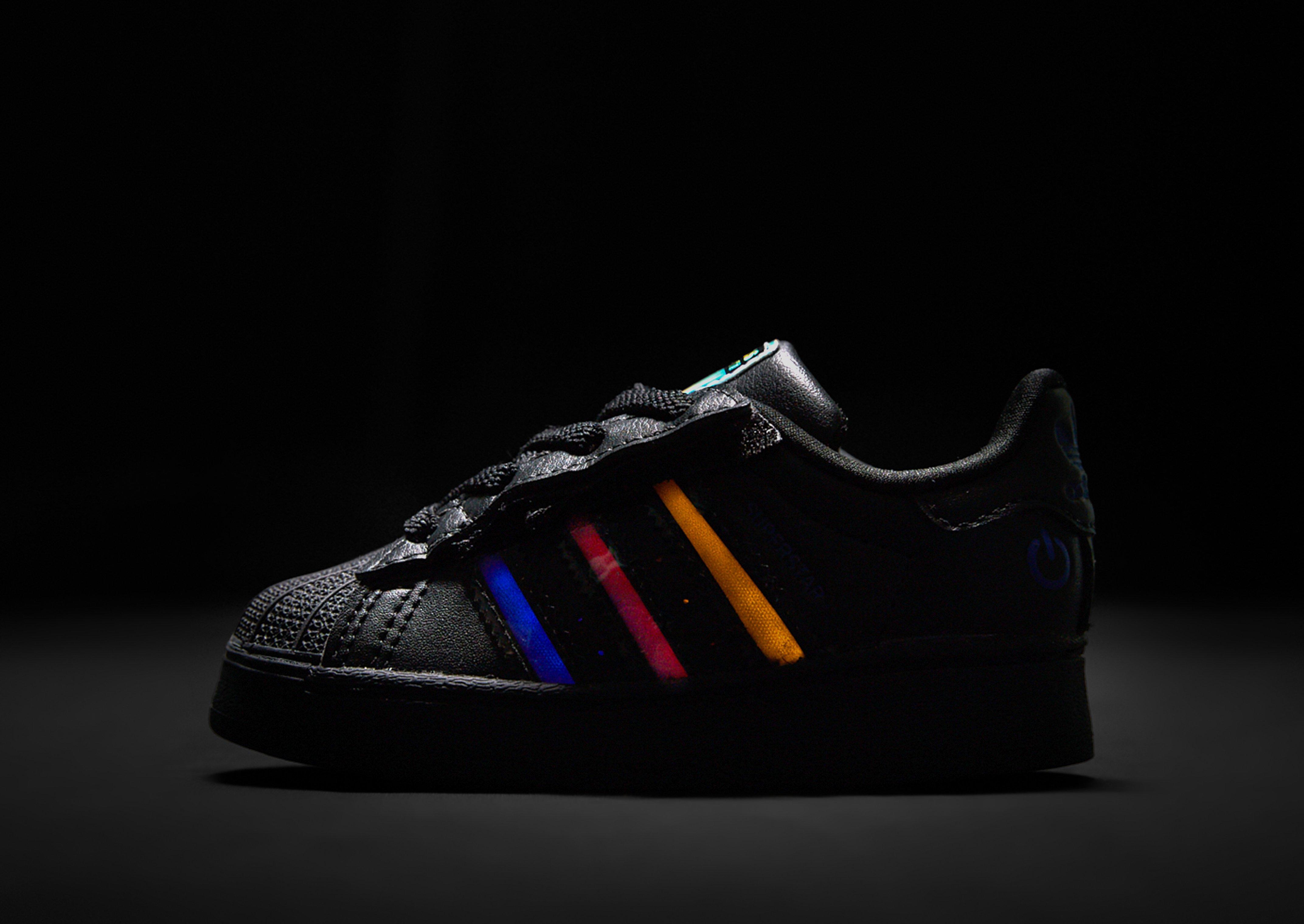 Adidași pentru copii ADIDAS SUPERSTAR LED LIGHTS CF EL I JS1295 Negru
