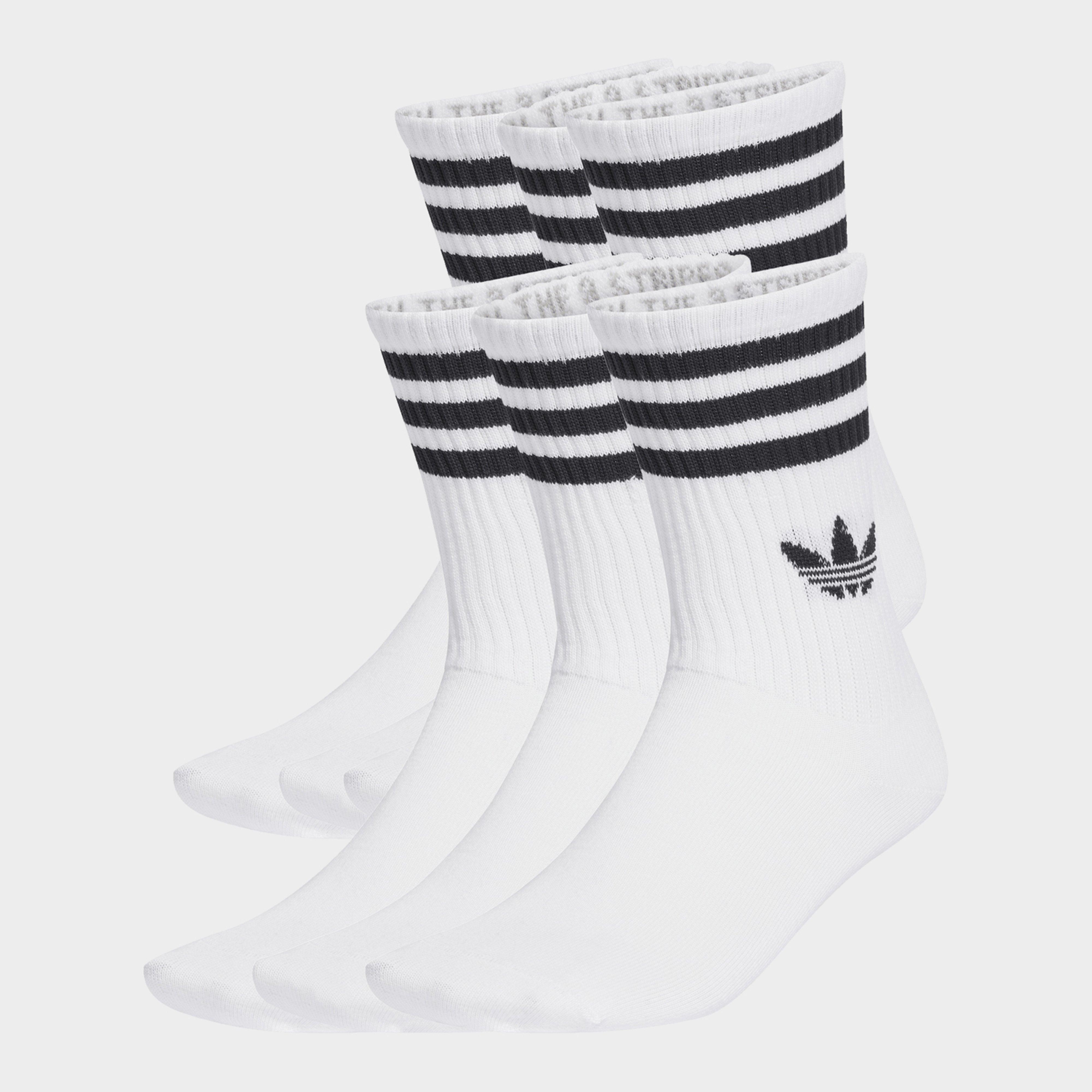 Női zokni ADIDAS ZOKNI 3 STRIPES CREW SOCKS 6 PAIRS