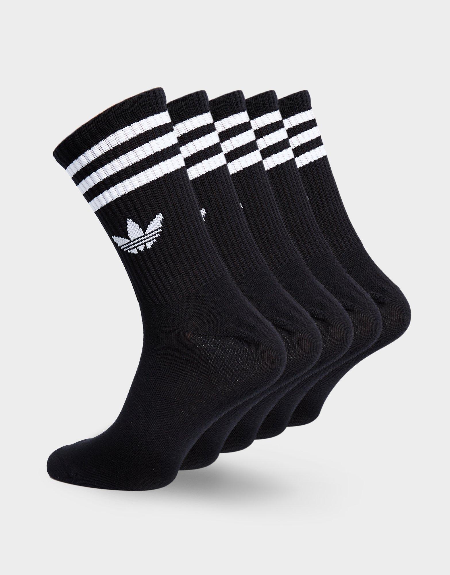 Dámské ponožky ADIDAS PONOŽKY 3 STRIPES CREW SOCKS 6 PAIRS JV7411 Černá