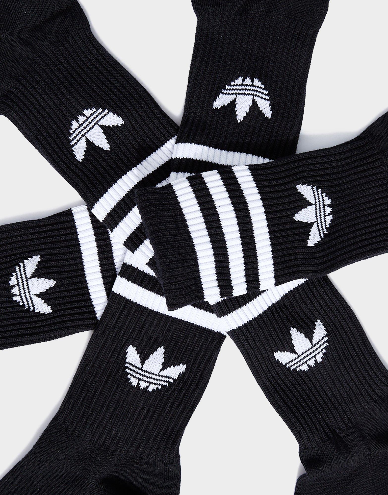 Dámské ponožky ADIDAS PONOŽKY 3 STRIPES CREW SOCKS 6 PAIRS JV7411 Černá