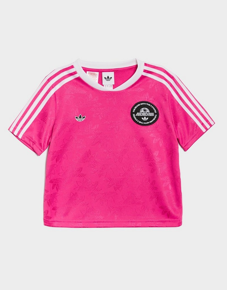 Dječji T-shirt ADIDAS T-SHIRT CROPPED TEE JV7683 ružičasta