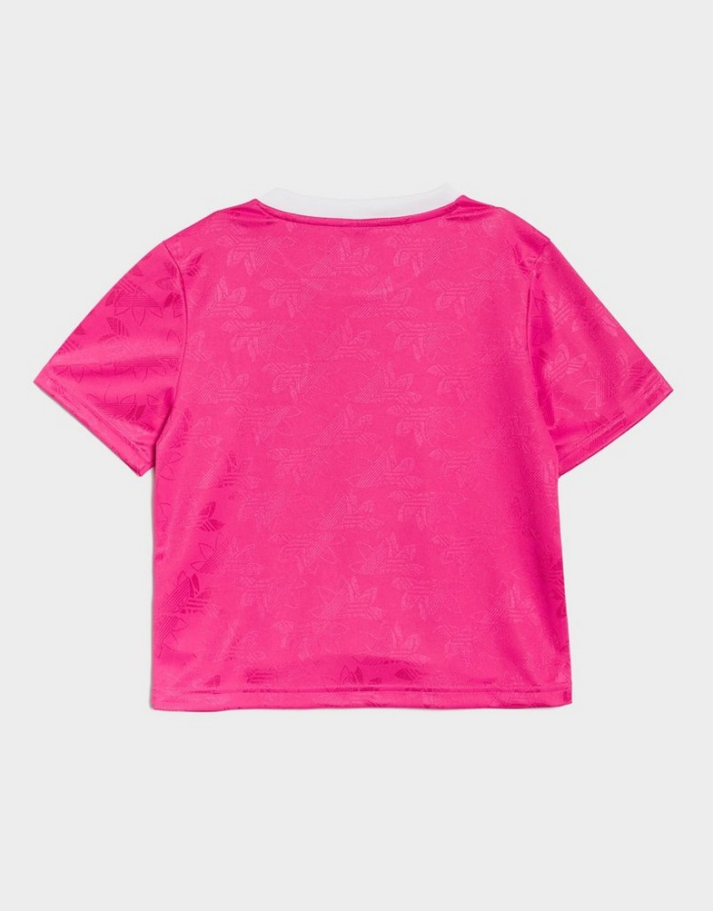 Dječji T-shirt ADIDAS T-SHIRT CROPPED TEE JV7683 ružičasta