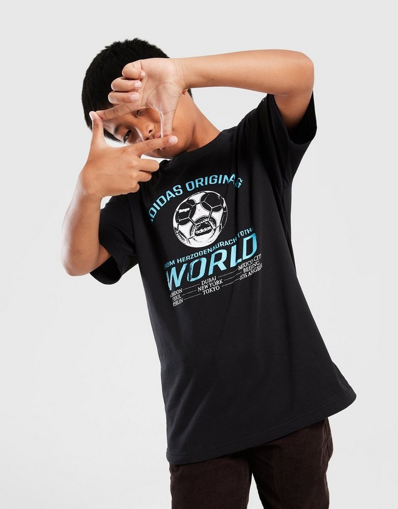Detské tričko ADIDAS TRIČKO GRAPHIC TEE JV7695 Čierna