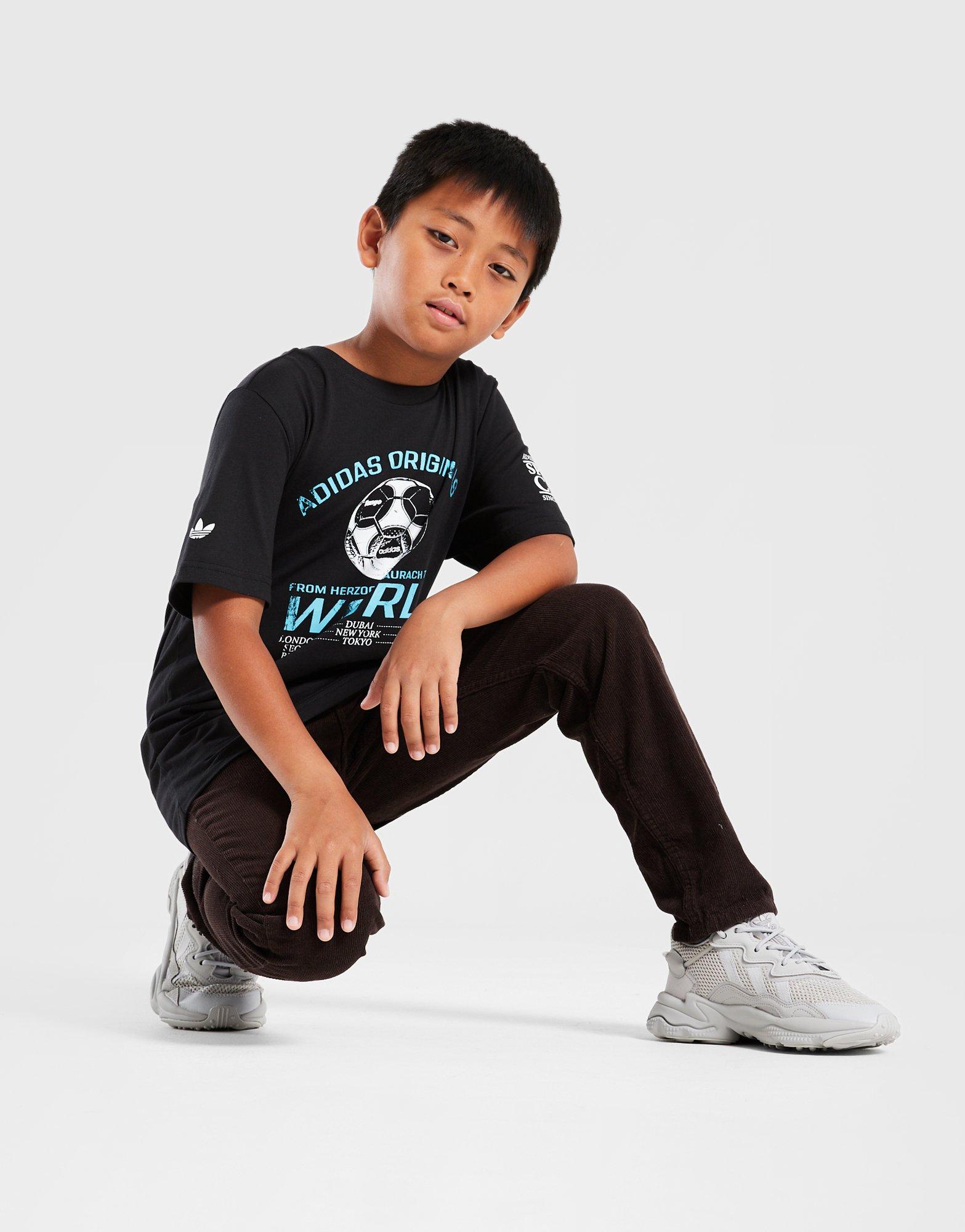 Дитячі футболки ADIDAS ФУТБОЛКА GRAPHIC TEE JV7695 Чорний