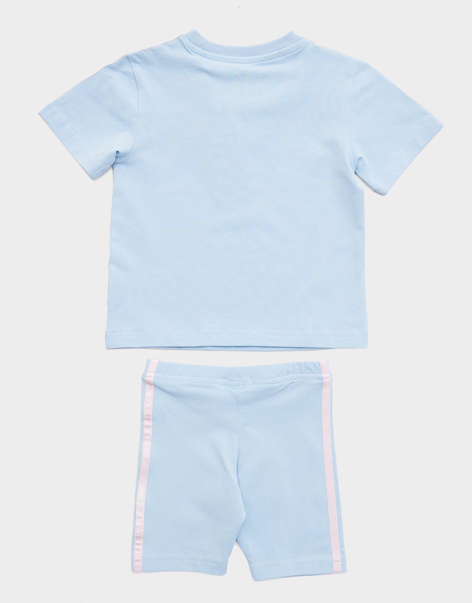 Детски анцуг ADIDAS КОМПЛЕКТ (G)$TRF AOP TEE/SHT SKYPK JW4893 Син