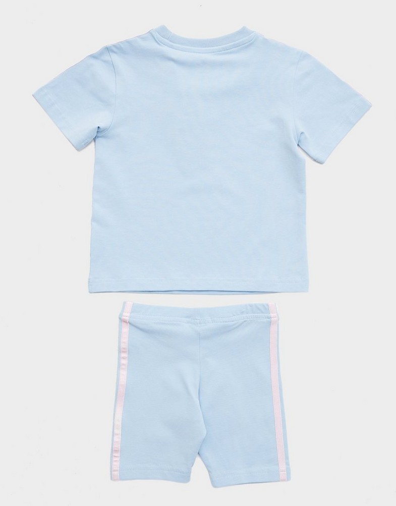 Trening pentru copii ADIDAS SET (G)$TRF AOP TEE/SHT SKYPK JW4893 Albastru