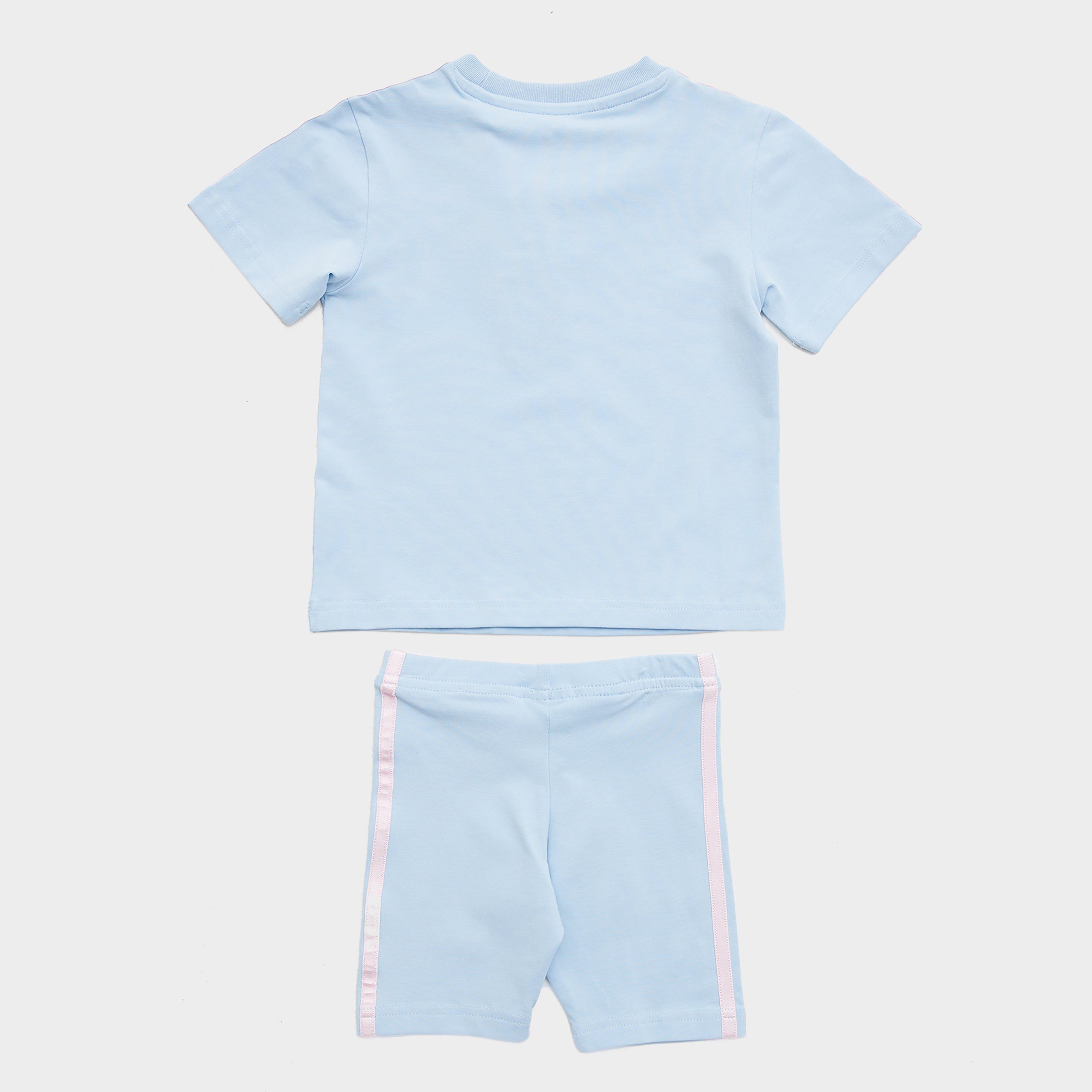 Dječji set trenirke ADIDAS KOMPLET (G)$TRF AOP TEE/SHT SKYPK