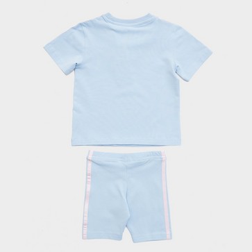 Trening pentru copii ADIDAS SET (G)$TRF AOP TEE/SHT SKYPK